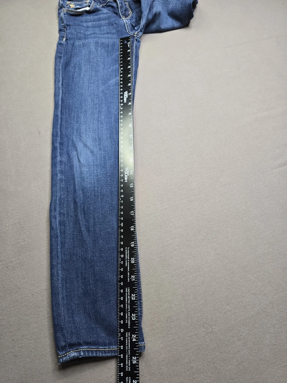 Abercrombie Kids Cute Stretch Skinny Jeans Girls Size 12 Slim Medium Wash